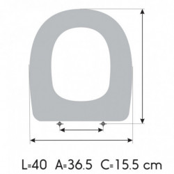 IDEAL STANDARD CONNECT SPACE Toilet Seat