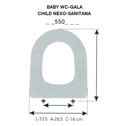 GALA BABY WC AND SANITANA NEXO Child Toilet Seat (ONLY RING)